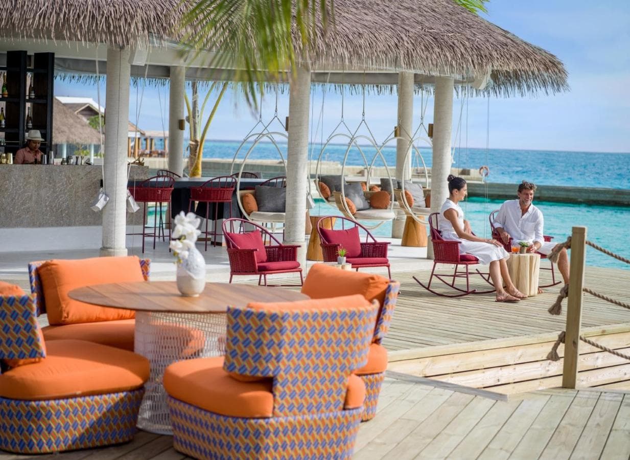 InterContinental Maldives outdoor lounge