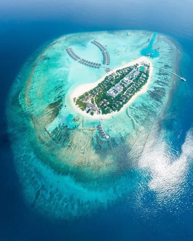 Kuredhivaru Maldives aerial view